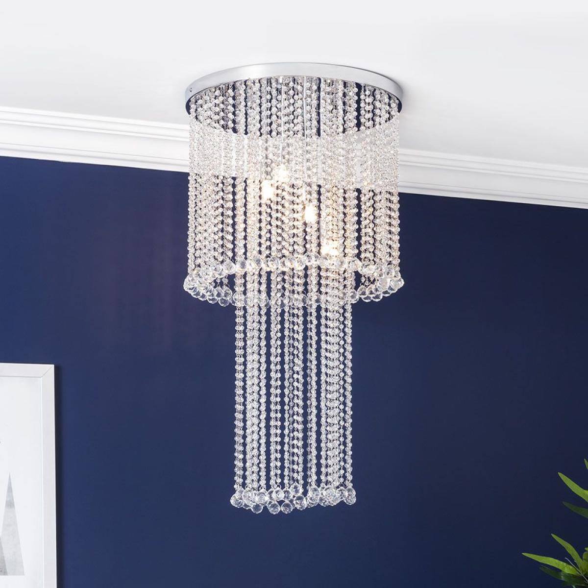 Sophie Flush Ceiling Light, Chrome – image 2