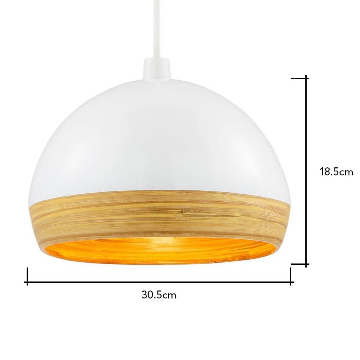 Bamboo Dome Easyfit Shade, White – image 8