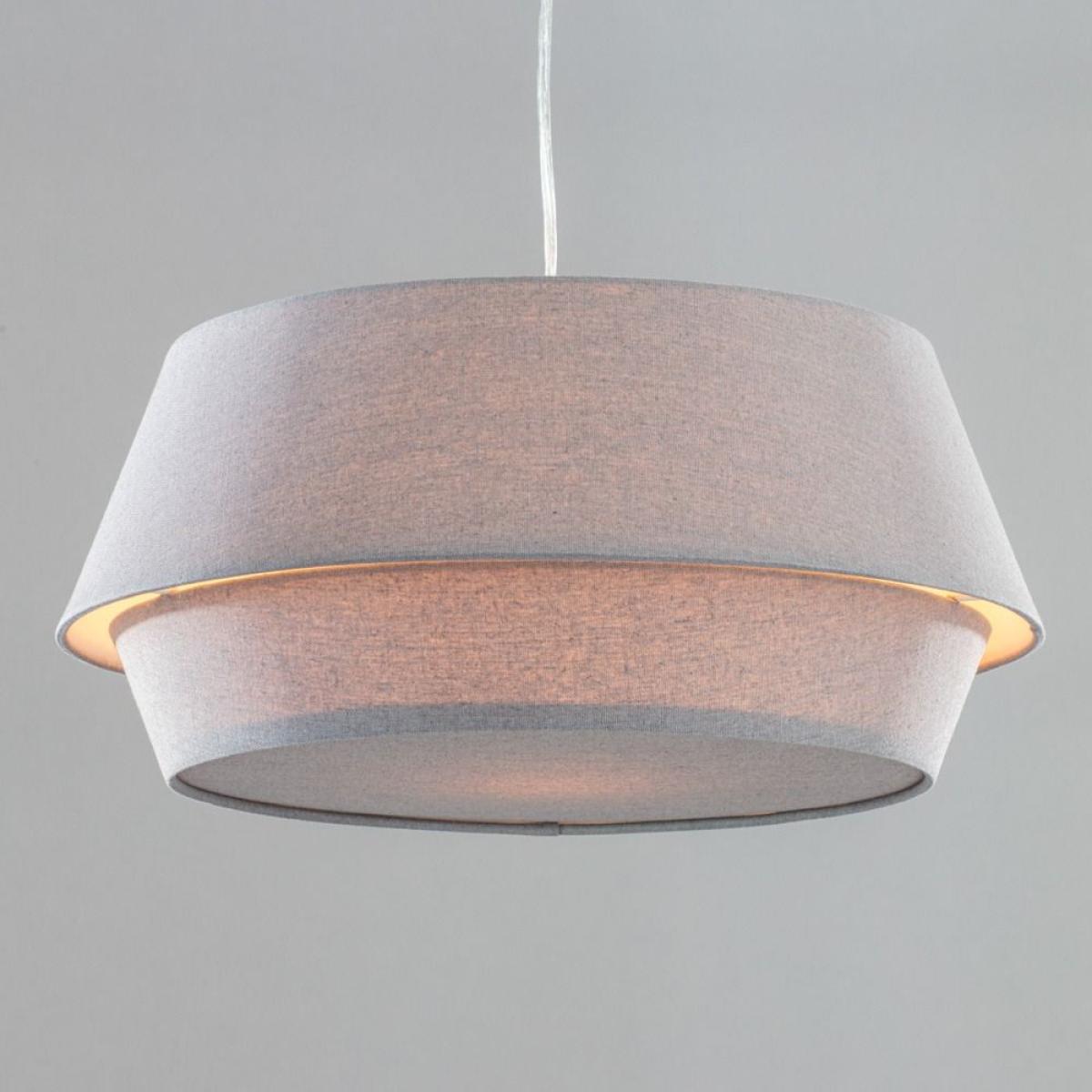 Elter Linen Drum Easyfit Shade, Grey – image 3