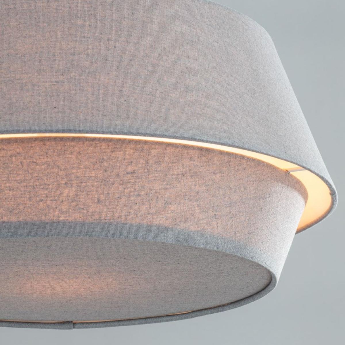 Elter Linen Drum Easyfit Shade, Grey – image 5