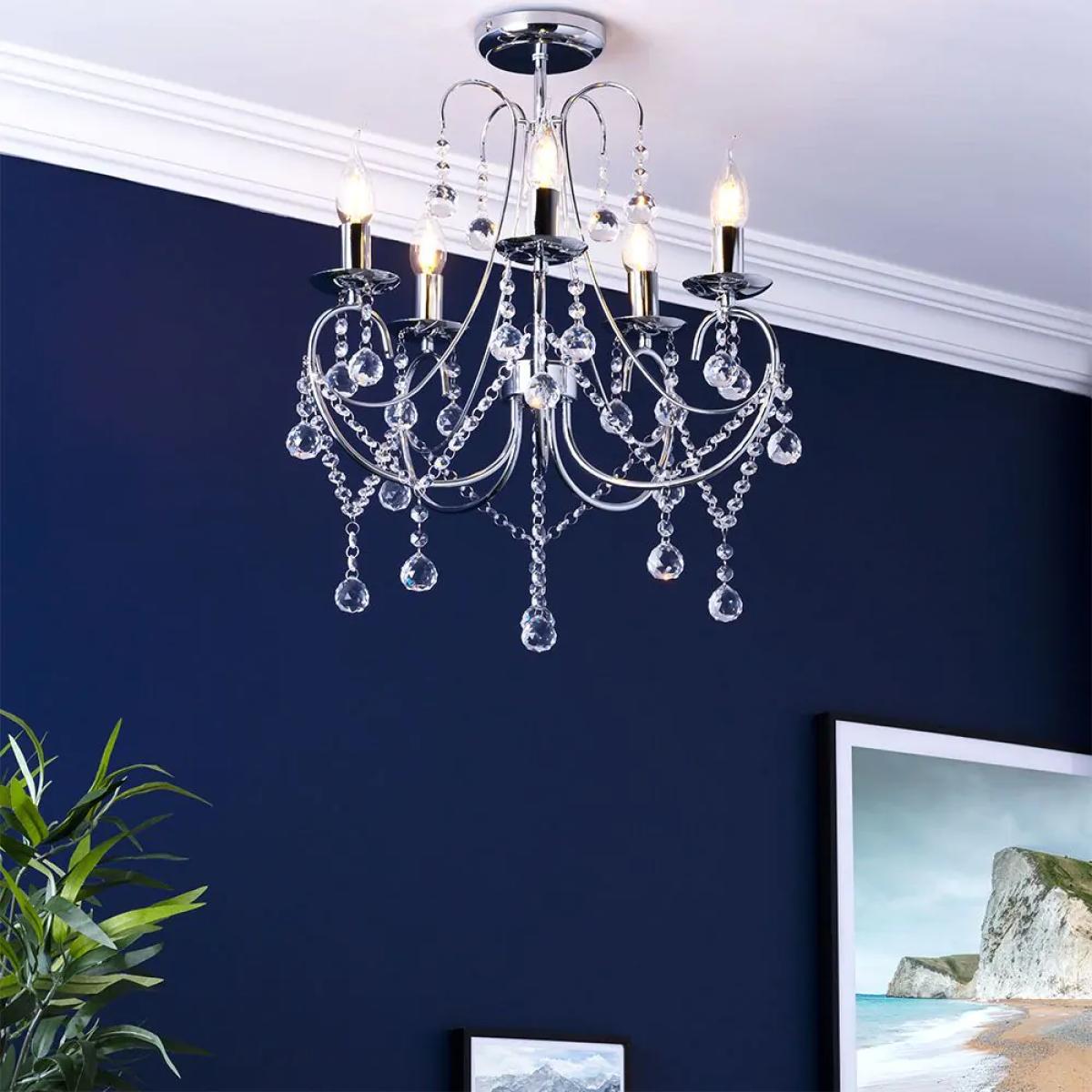 Sapparia Flush Chandelier, Chrome – image 2