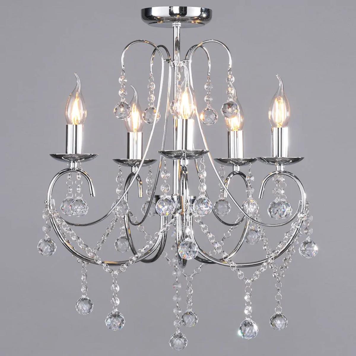 Sapparia Flush Chandelier, Chrome – image 3