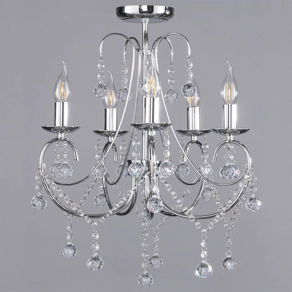Sapparia Flush Chandelier, Chrome – image 4