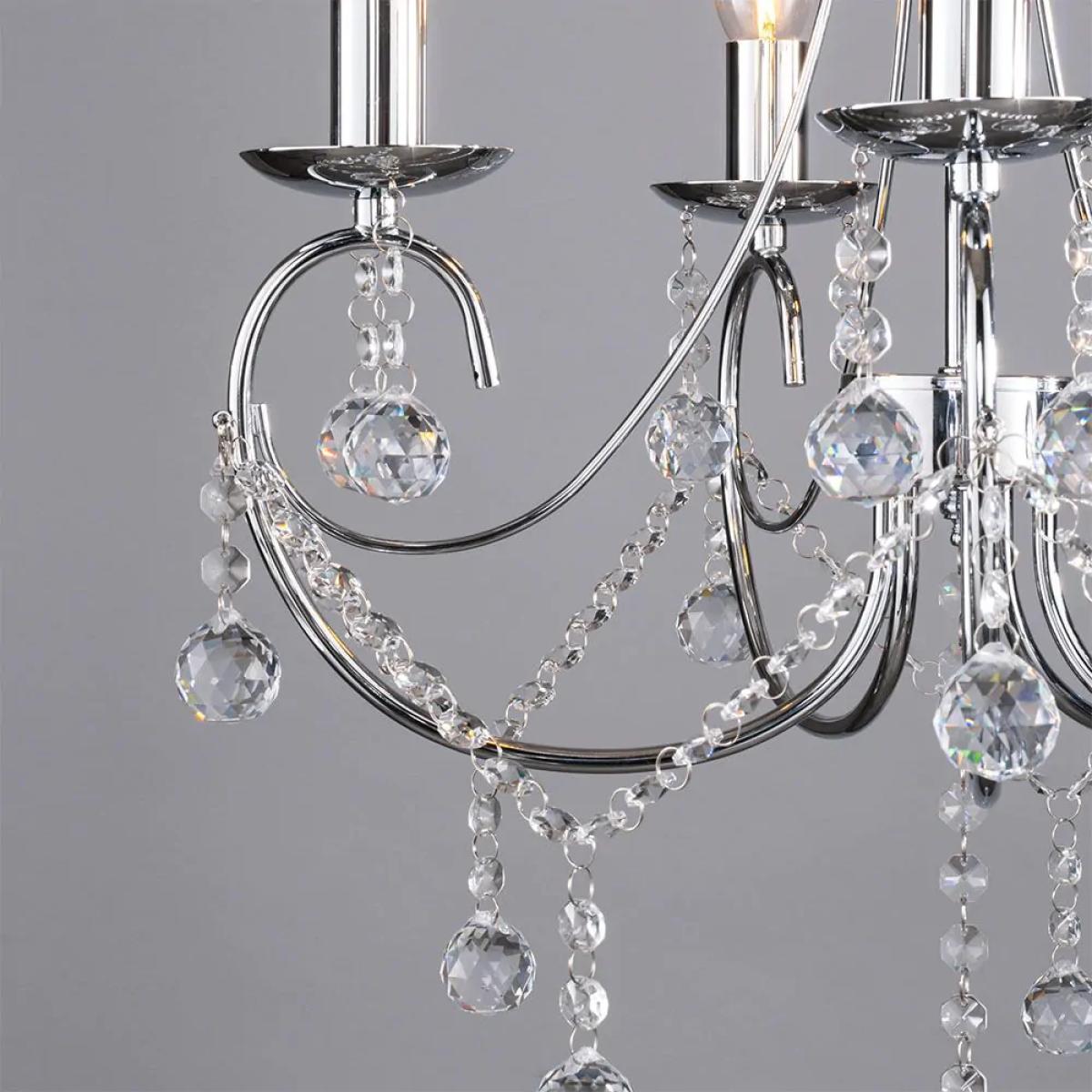 Sapparia Flush Chandelier, Chrome – image 5