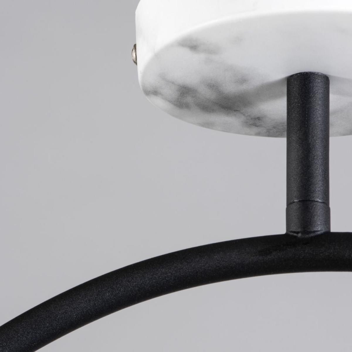 Calder Semi Flush Ceiling Light, Satin Black – image 6