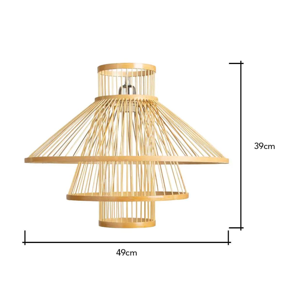 Sammy Large Bamboo Easyfit Shade, Natural – image 6