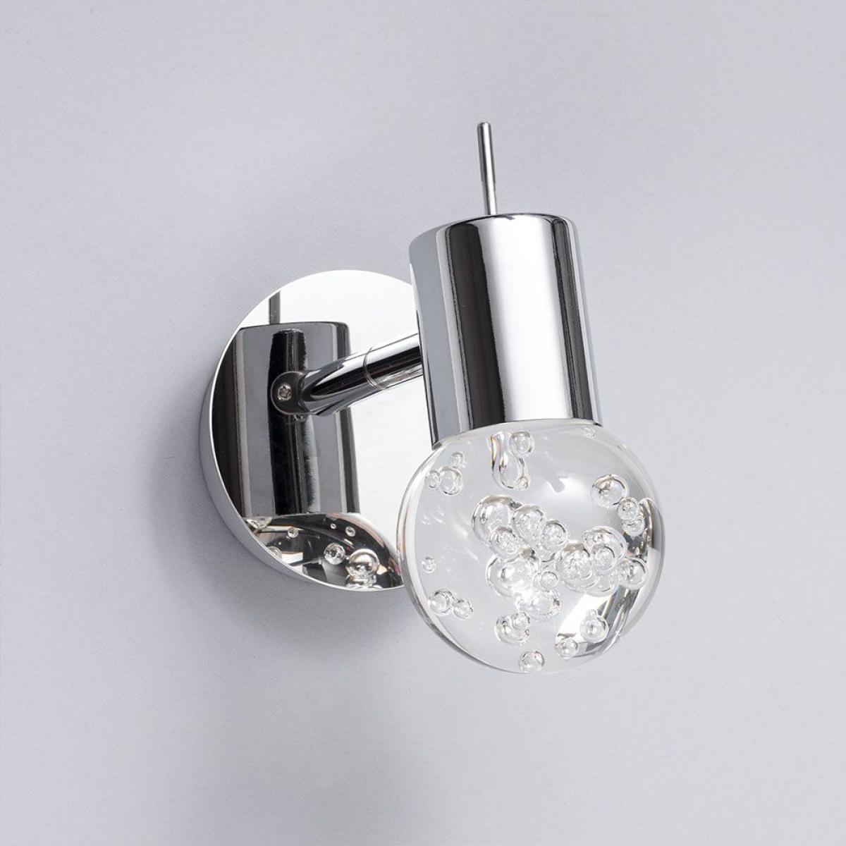 Martha LED Bathroom Spotlight, Chrome – image 4