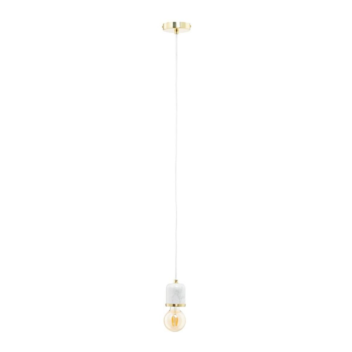 Romano Marble E27 Cable Set with 95mm Bulb, Brass – image 3