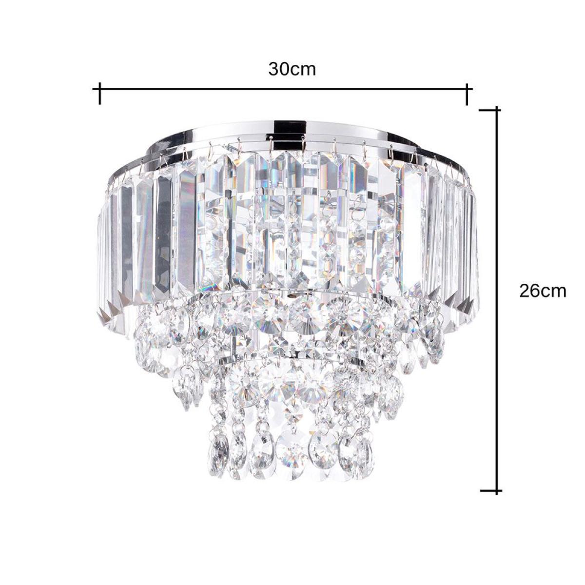 Paladina Small Flush Ceiling Light, Chrome – image 7