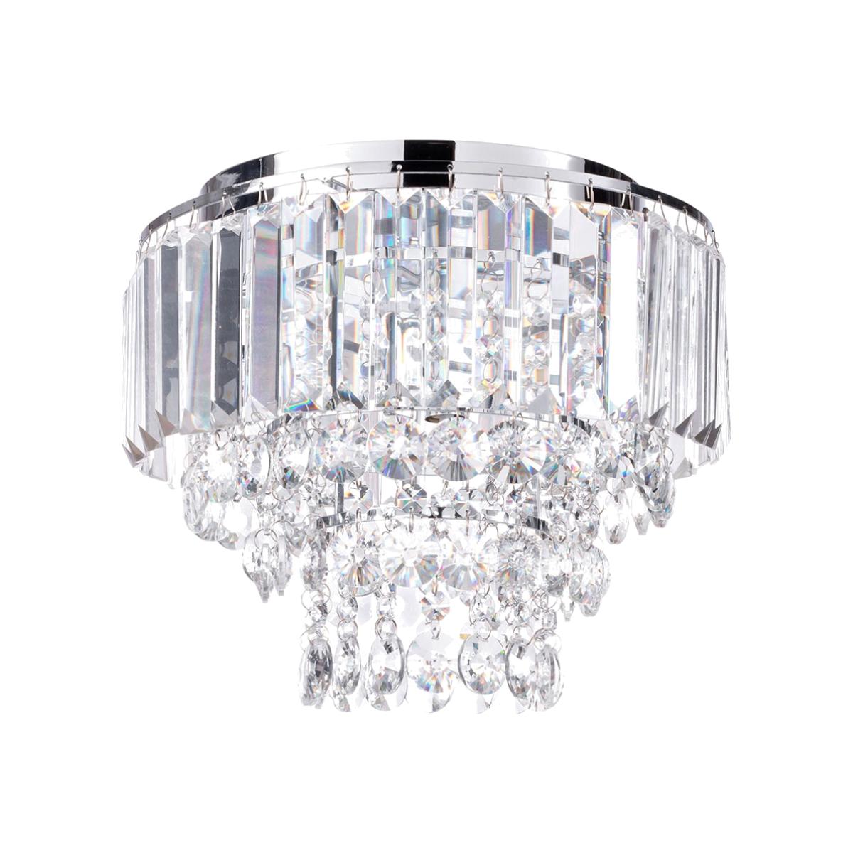 Paladina Small Flush Ceiling Light, Chrome – image 1
