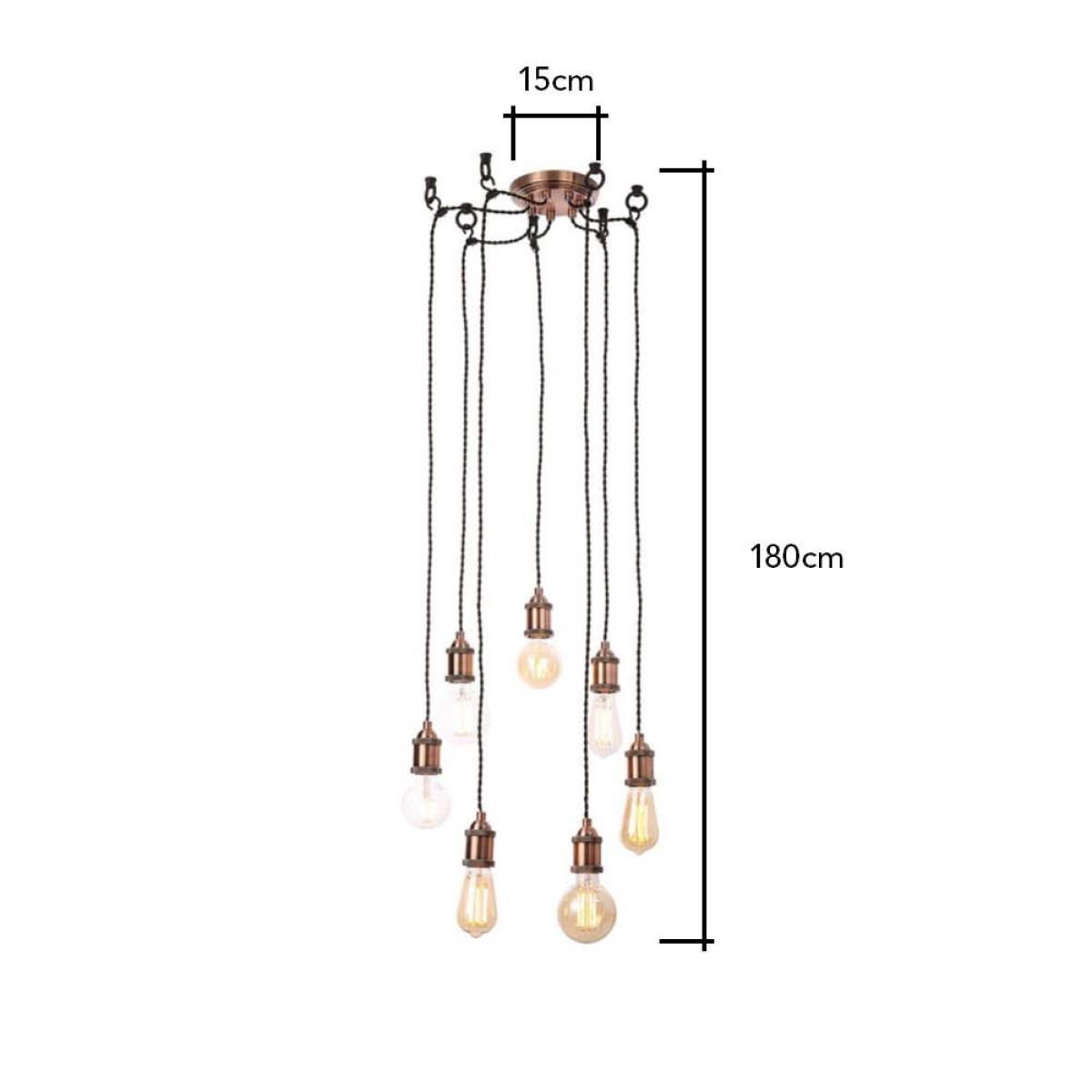 Laura Ceiling Pendant, Antique Copper – image 2