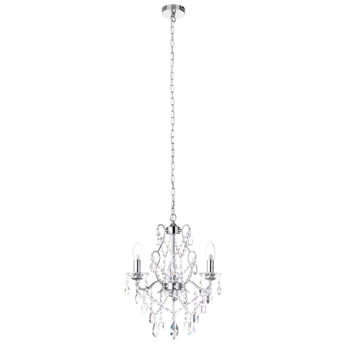 Annalee 3 Light Chandelier, Chrome – image 8