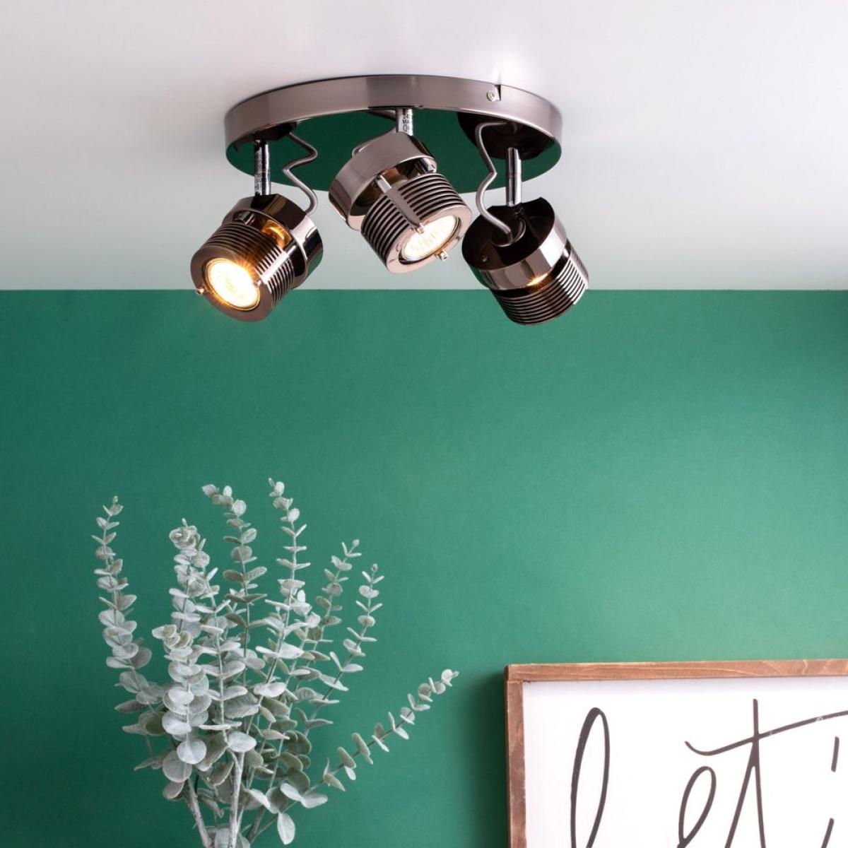 Lucas Ceiling Spotlight Plate, Black Chrome – image 2