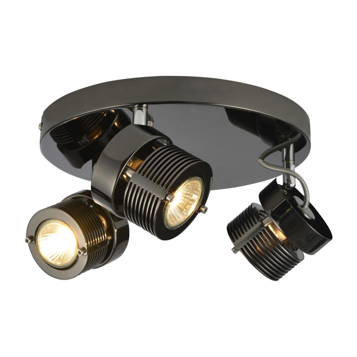 Lucas Ceiling Spotlight Plate, Black Chrome – image 1