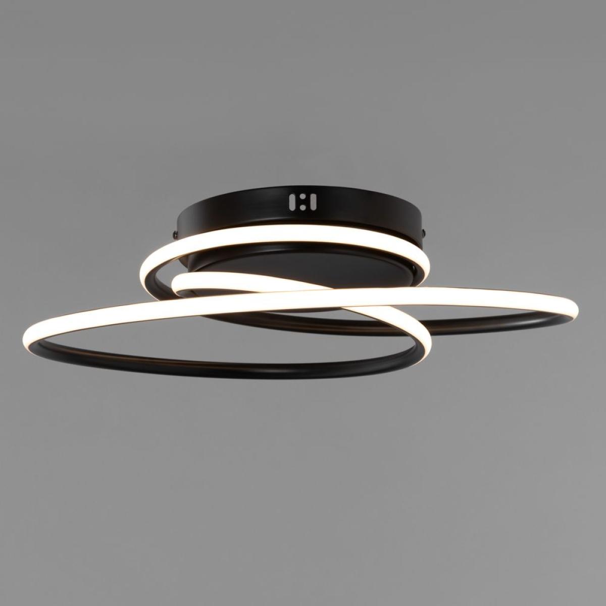 Pei Rings LED Flush Ceiling Light, Satin Black – image 3