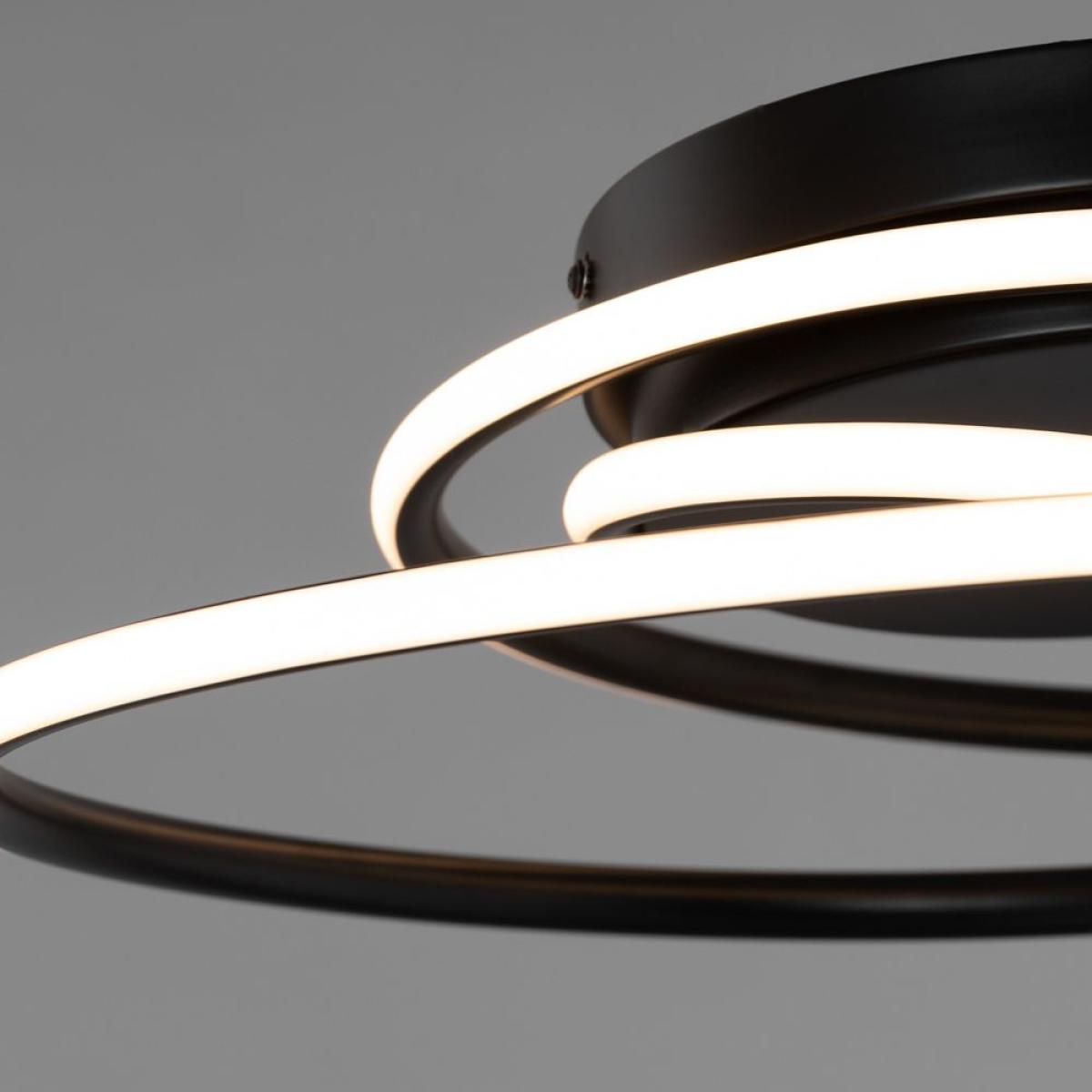 Pei Rings LED Flush Ceiling Light, Satin Black – image 5