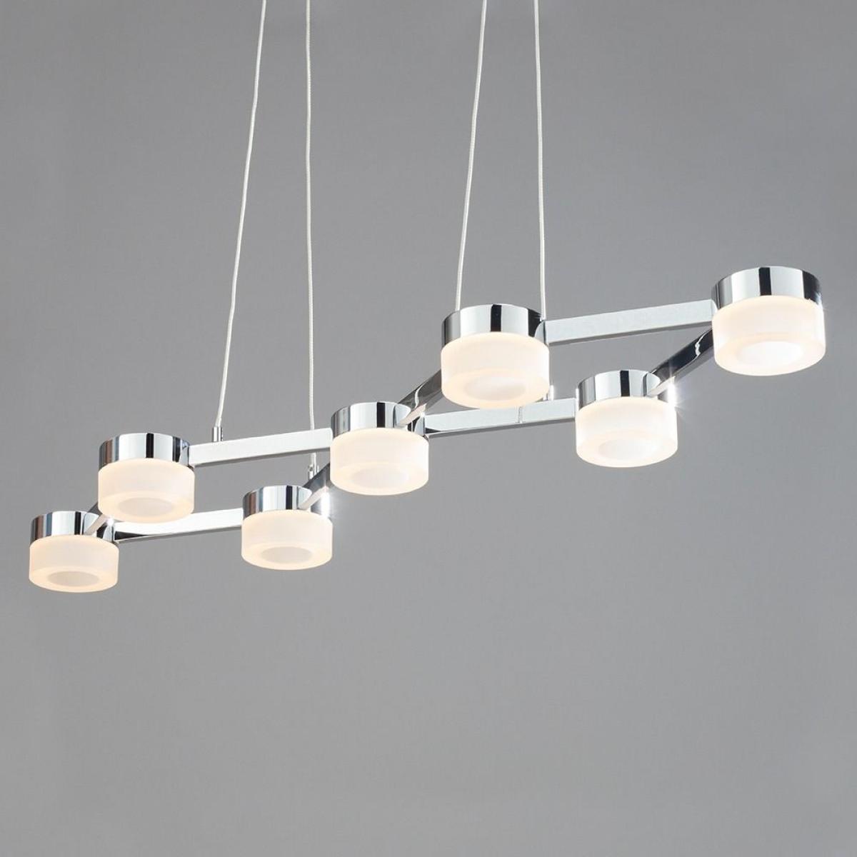 Christie 7 Light LED Pendant, Chrome – image 2