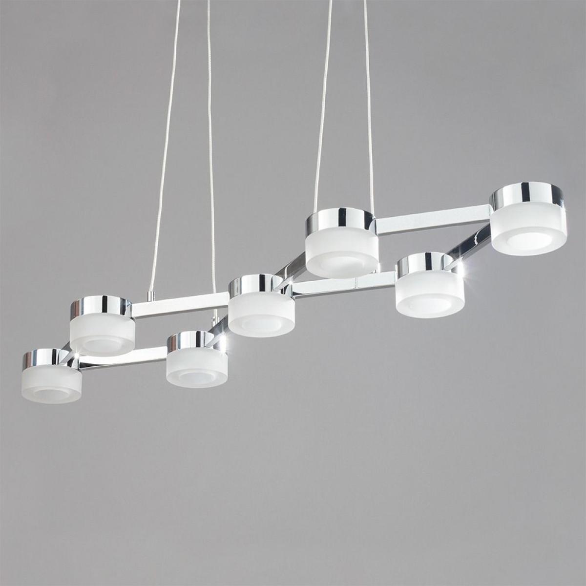 Christie 7 Light LED Pendant, Chrome – image 3