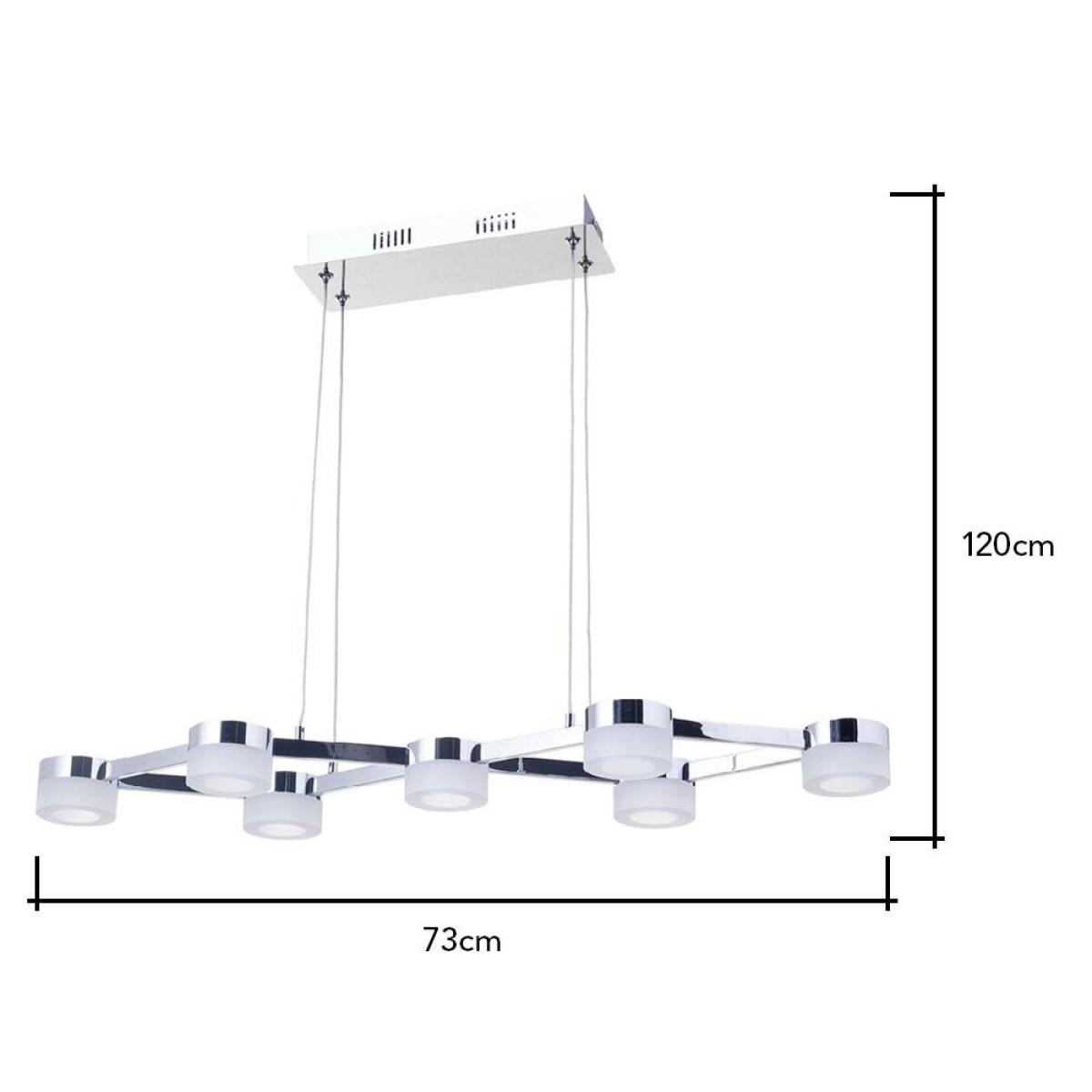Christie 7 Light LED Pendant, Chrome – image 7
