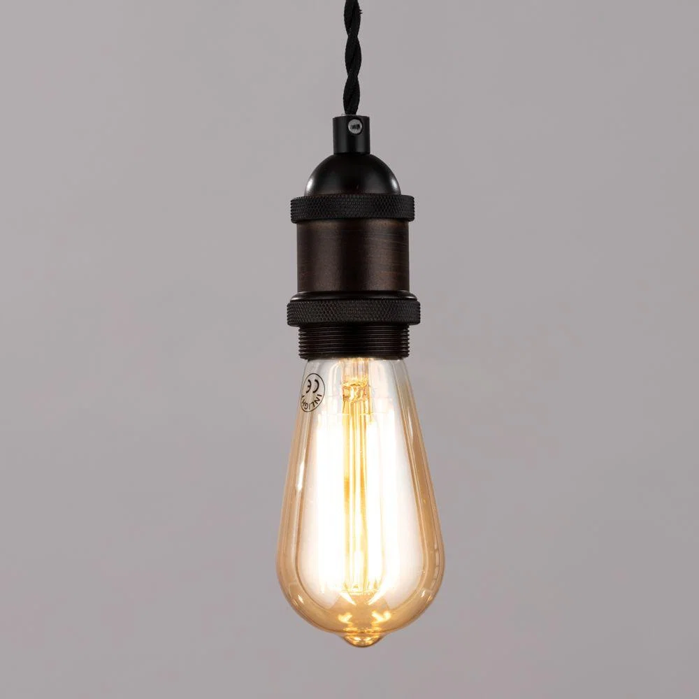 Industrial Style Champagne Cable Ceiling Pendant, Bronze – image 3