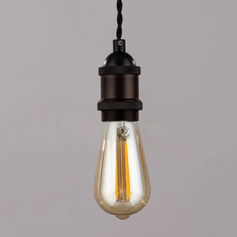 Industrial Style Champagne Cable Ceiling Pendant, Bronze – image 4