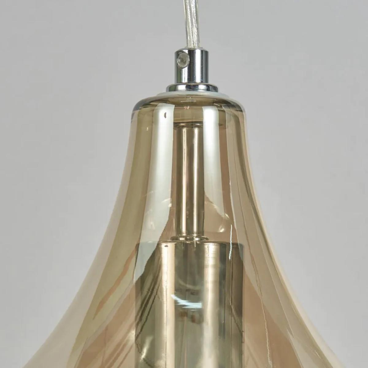 Jena Glass Ceiling Pendant, Champagne – image 3