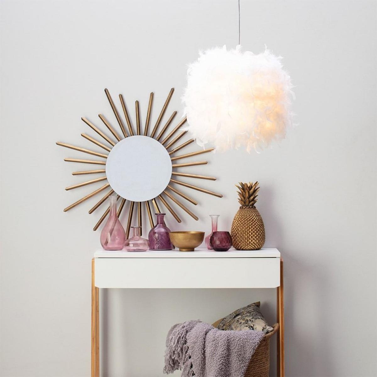 Plume Feather Ball 40cm Ceiling Pendant, Brass – image 2