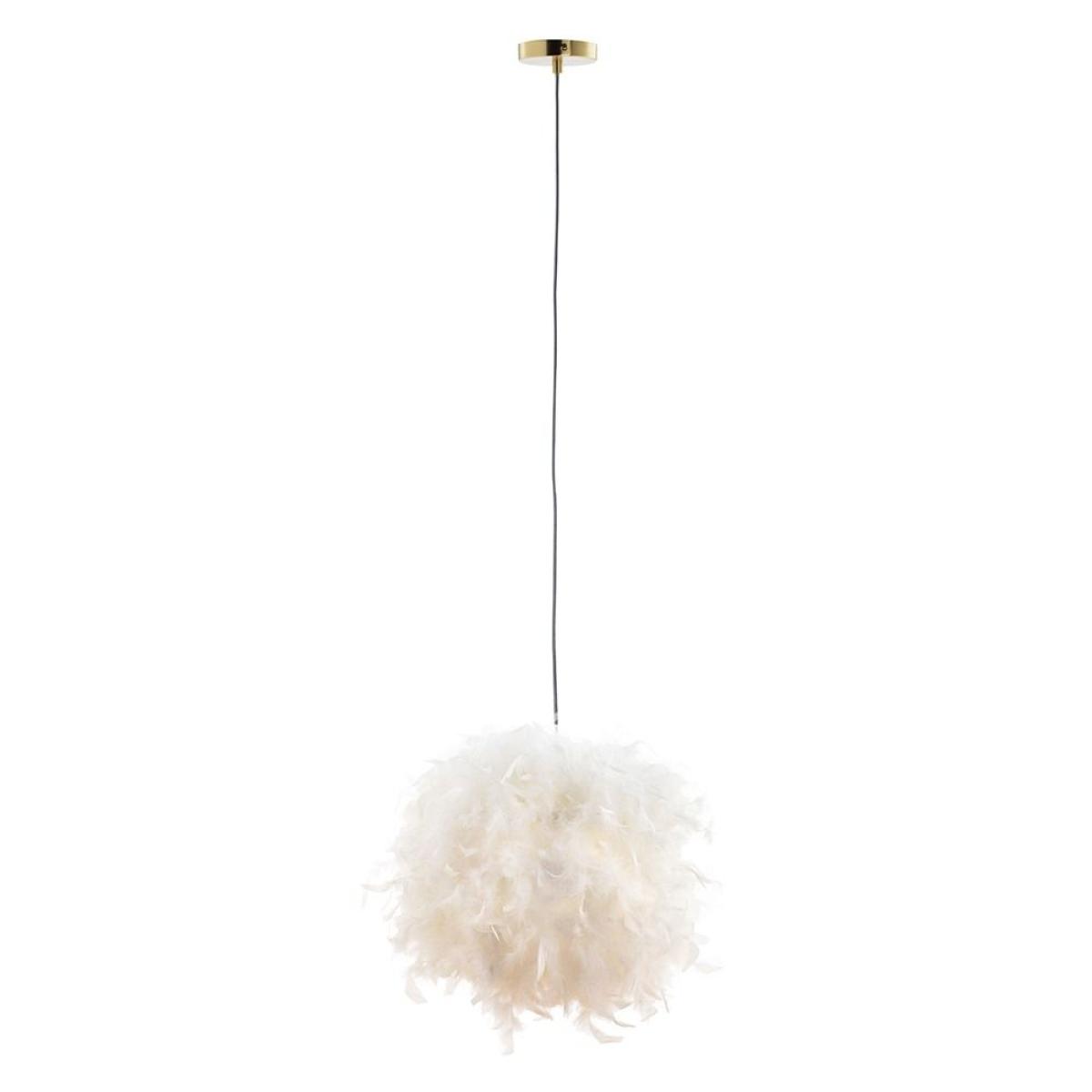 Plume Feather Ball 40cm Ceiling Pendant, Brass – image 3
