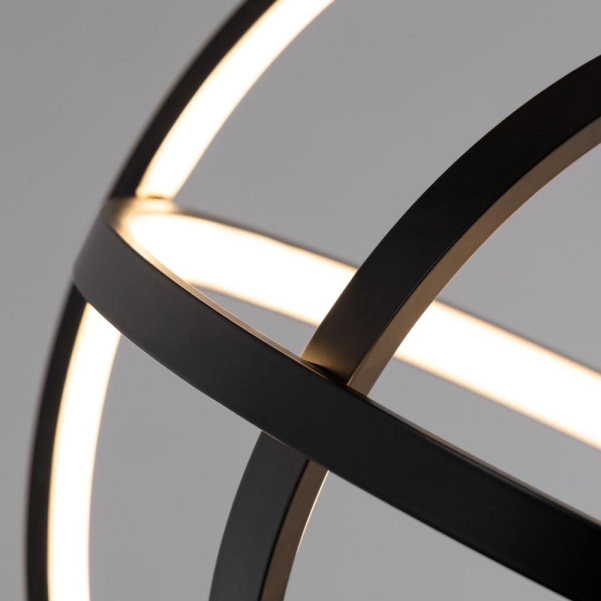 Ingel Rings Orbital LED Flush Ceiling Light, Satin Black – image 5