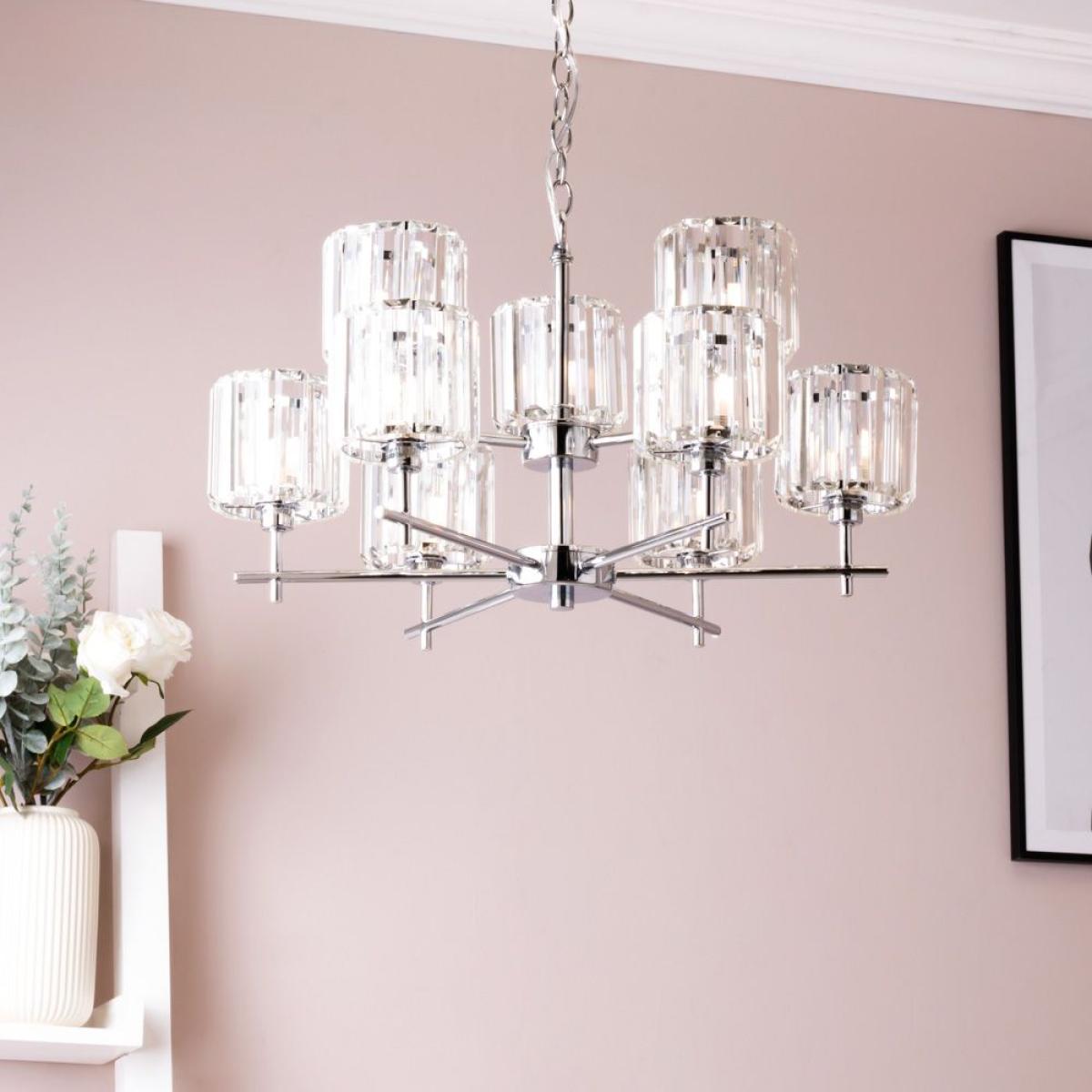 Shirley Bathroom Chandelier, Chrome – image 2