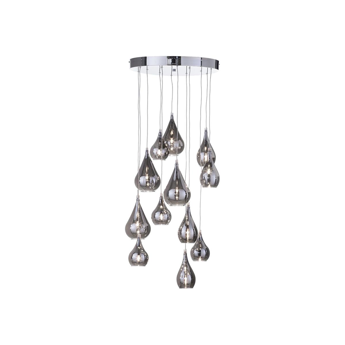 Bolan Cluster Ceiling Pendant, Chrome