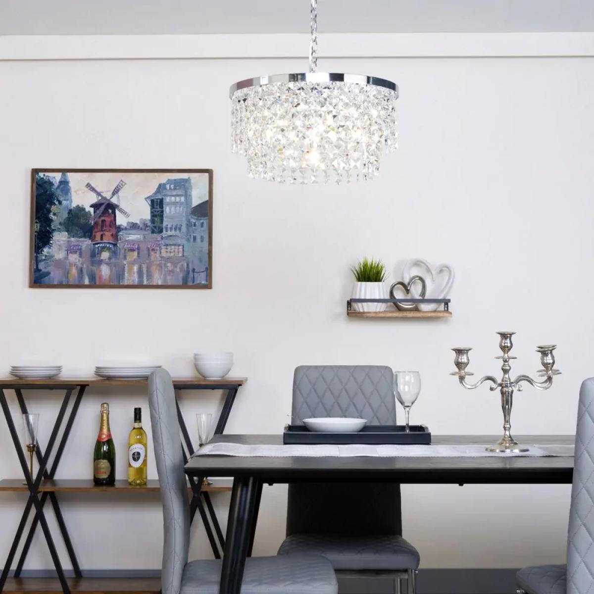 Elder Pendant Ceiling Light, Chrome – image 2