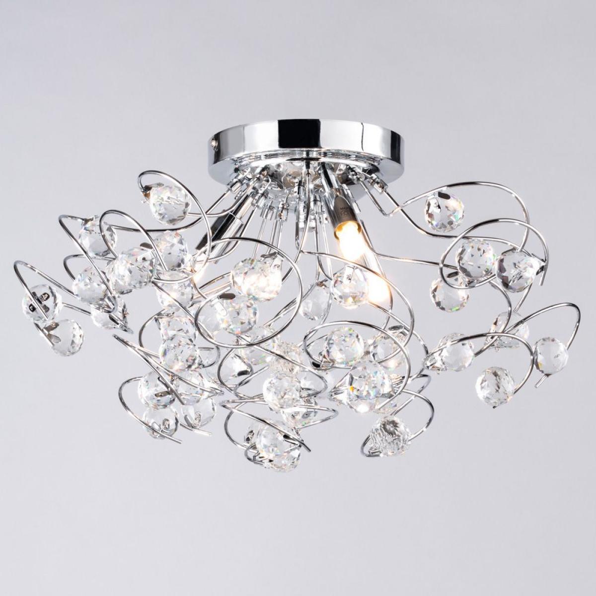Lila Flush Ceiling Light, Chrome – image 3