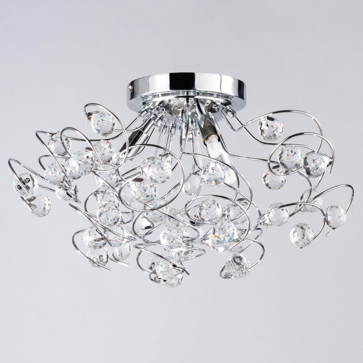 Lila Flush Ceiling Light, Chrome – image 4