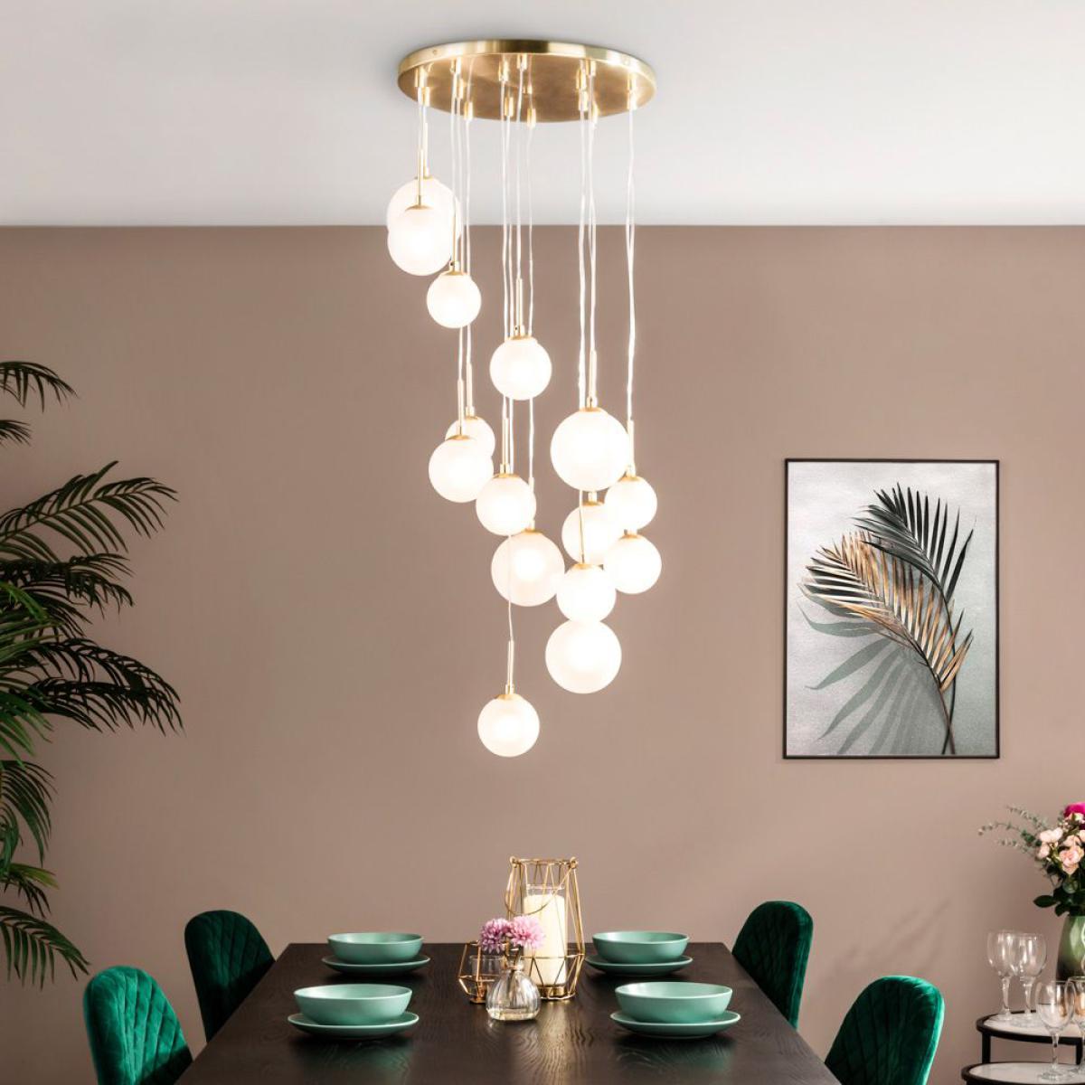 Kolding Ball Cluster Ceiling Light, Brass – image 2
