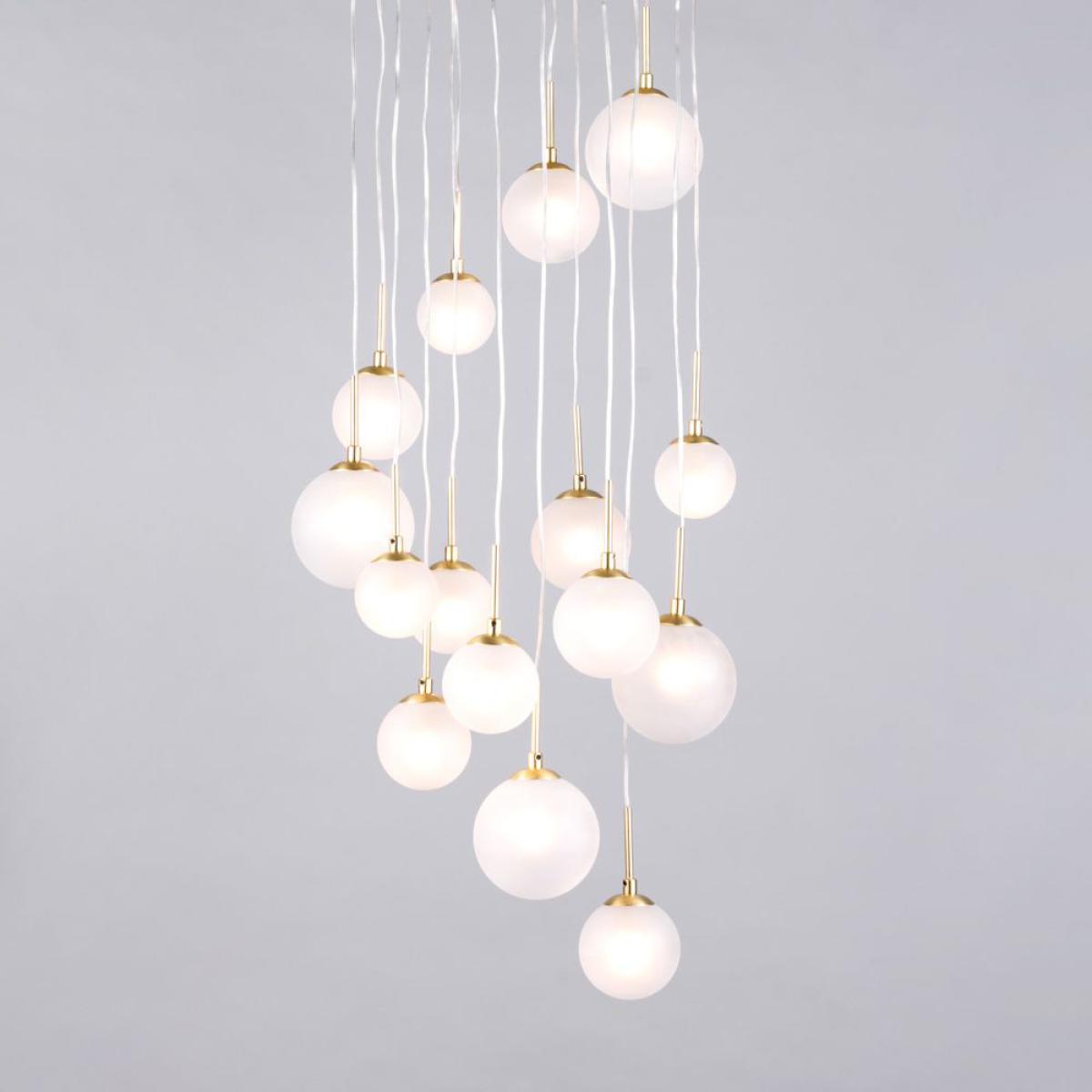 Kolding Ball Cluster Ceiling Light, Brass – image 3