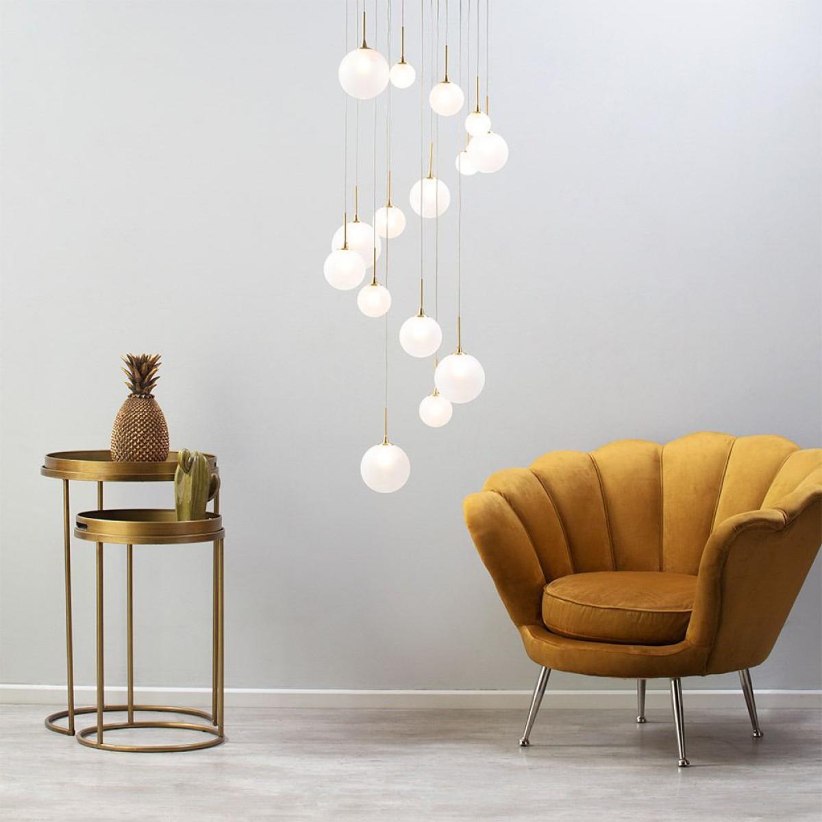 Kolding Ball Cluster Ceiling Light, Brass – image 6