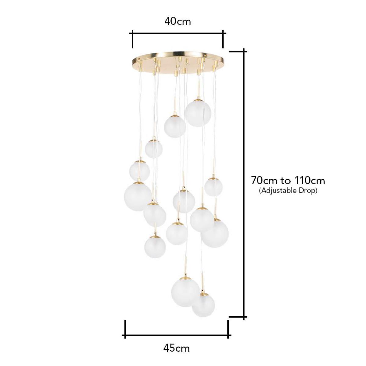 Kolding Ball Cluster Ceiling Light, Brass – image 8