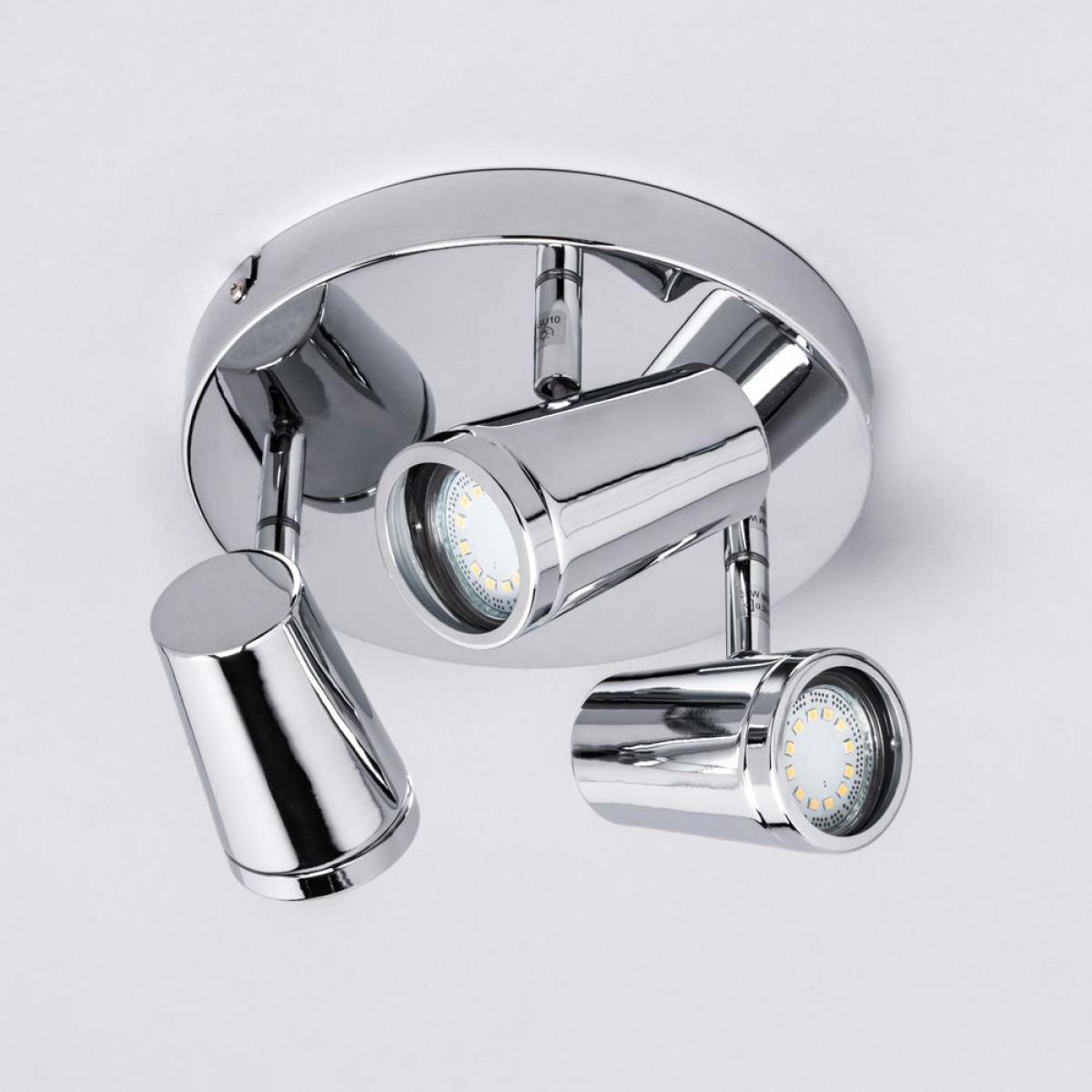Frida Bathroom Ceiling Spotlight Plate, Chrome – image 4