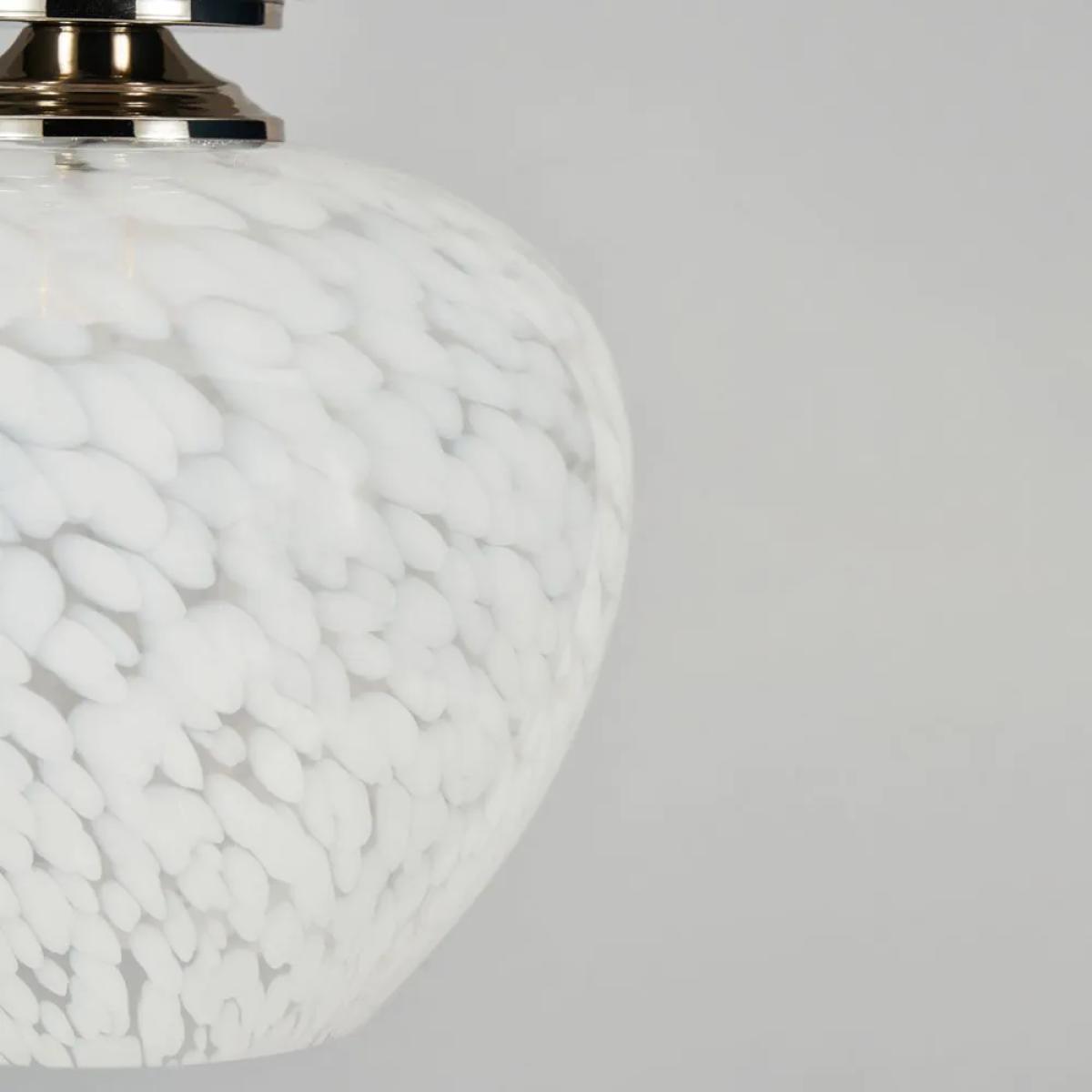 Agnes Flakestone Semi Flush Ceiling Light, Nickel – image 5