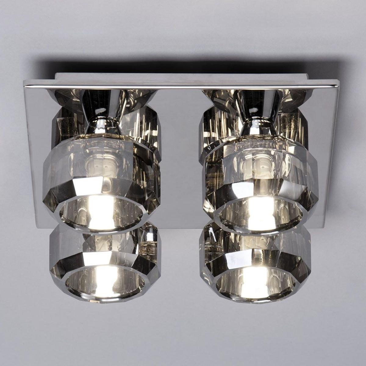 Allie Flush Ceiling Light, Smoke – image 3