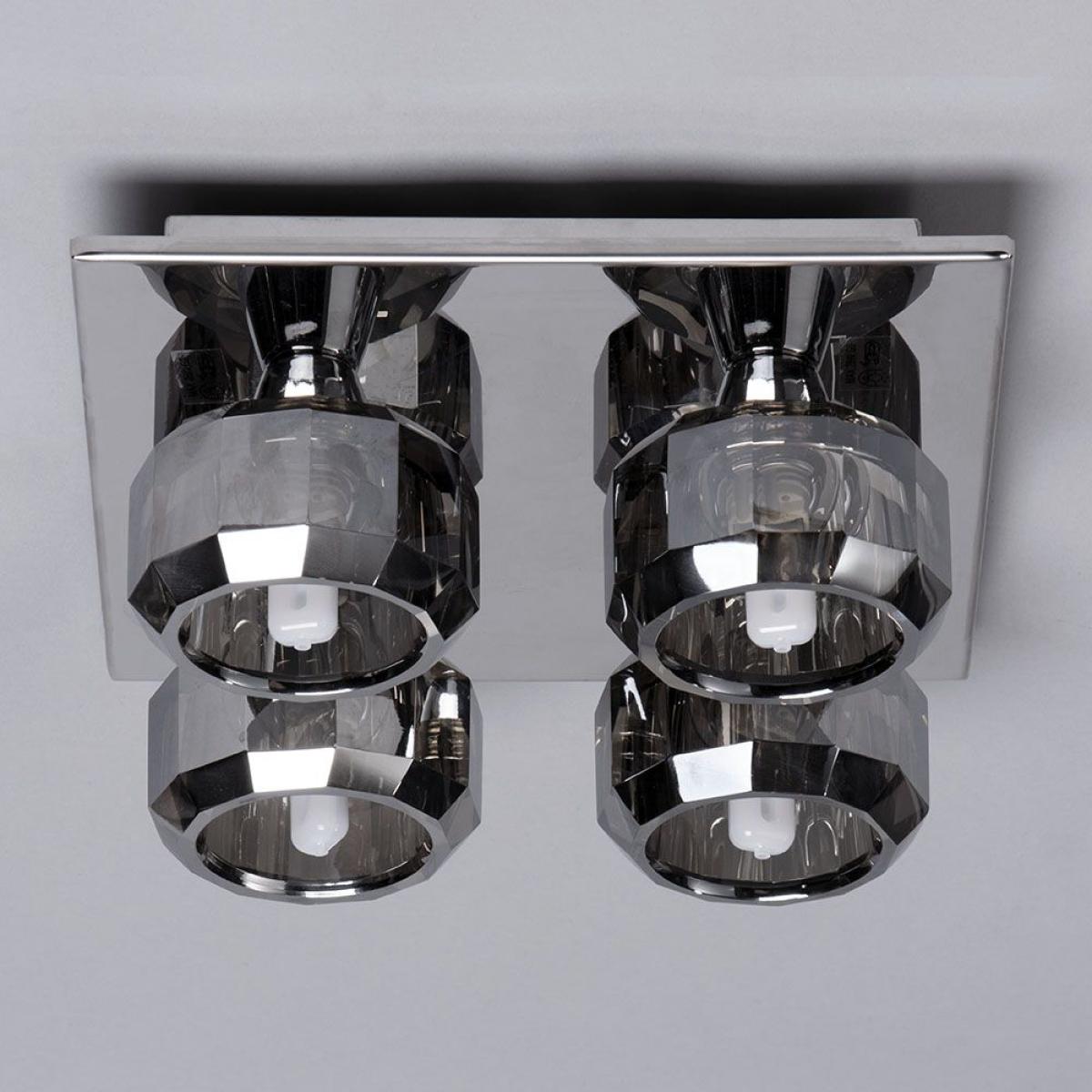 Allie Flush Ceiling Light, Smoke – image 4