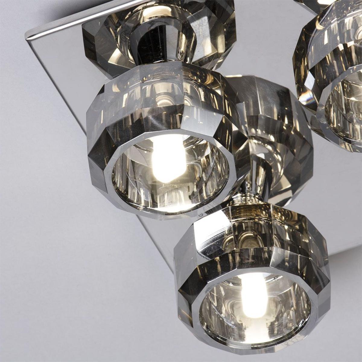 Allie Flush Ceiling Light, Smoke – image 5