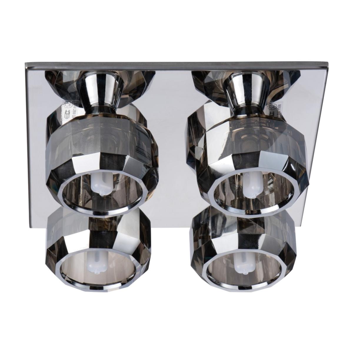 Allie Flush Ceiling Light, Smoke – image 1
