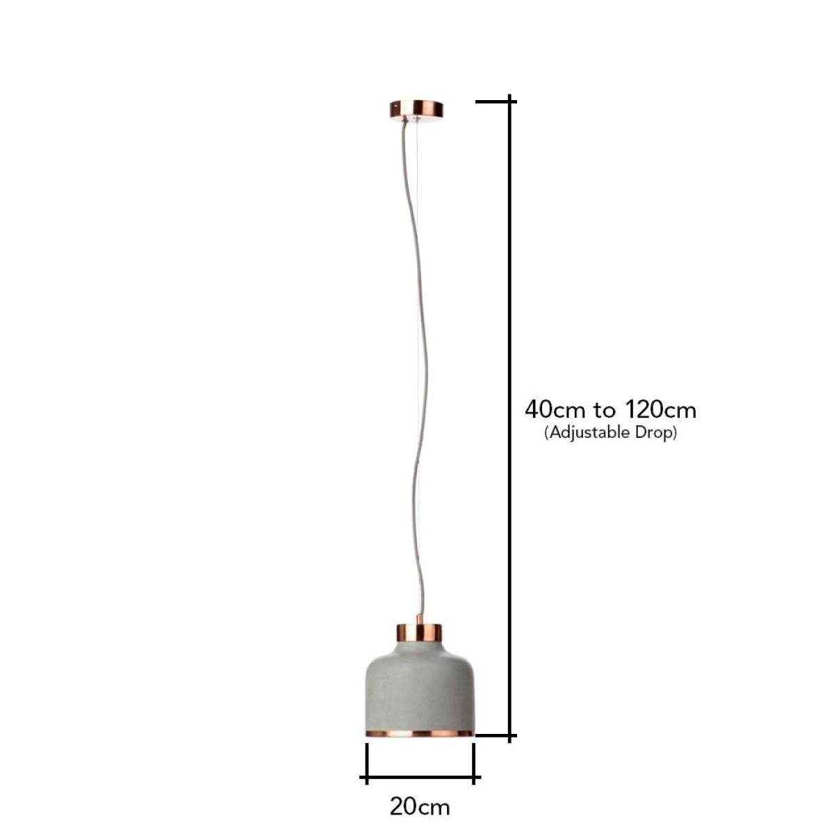 Concrete Pendant, Copper – image 4