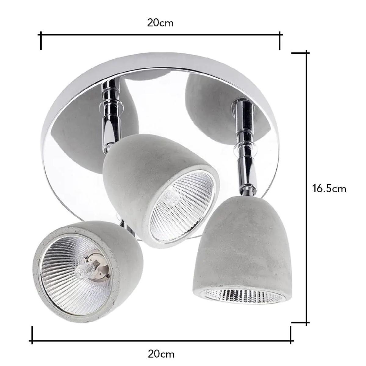 Lena Spotlight Plate, Chrome – image 3