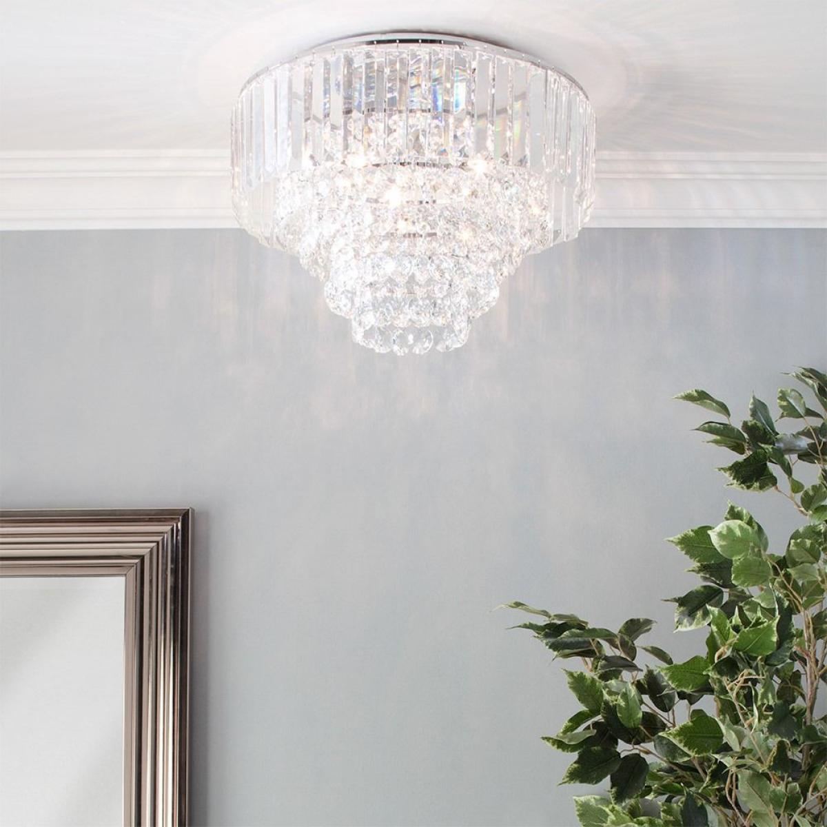 Paladina Flush Ceiling Light, Chrome – image 2