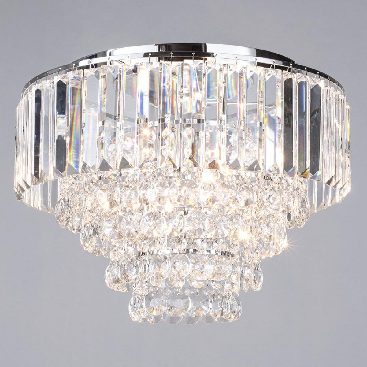 Paladina Flush Ceiling Light, Chrome – image 3