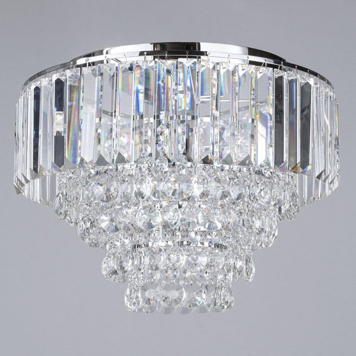 Paladina Flush Ceiling Light, Chrome – image 4