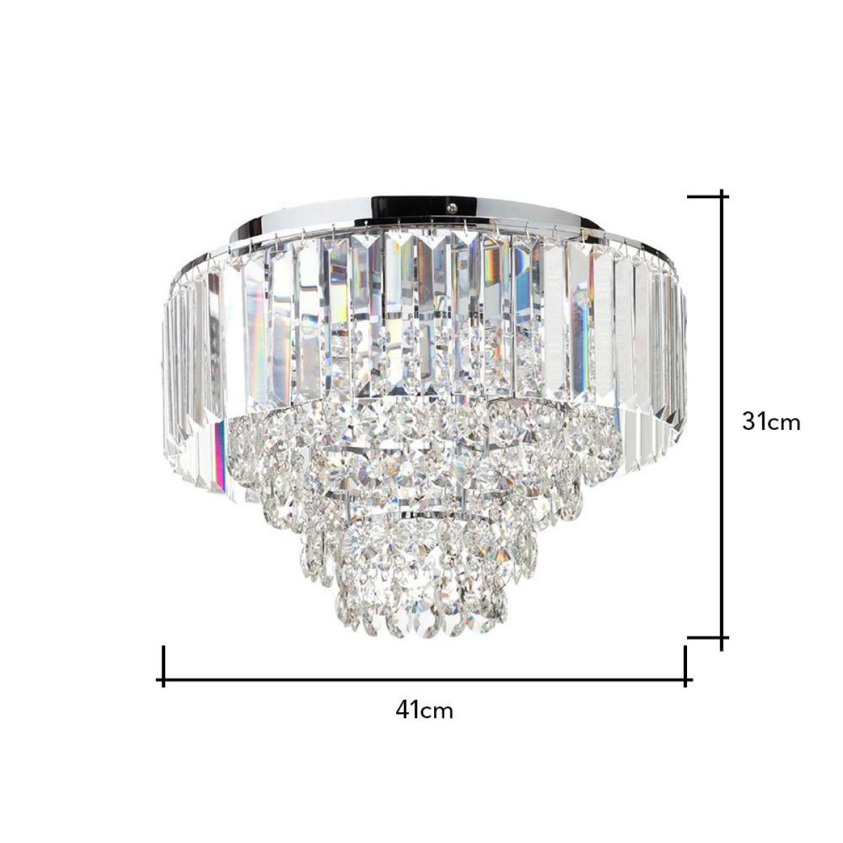Paladina Flush Ceiling Light, Chrome – image 7